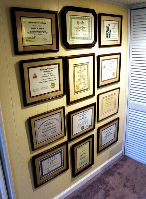 Certification wall